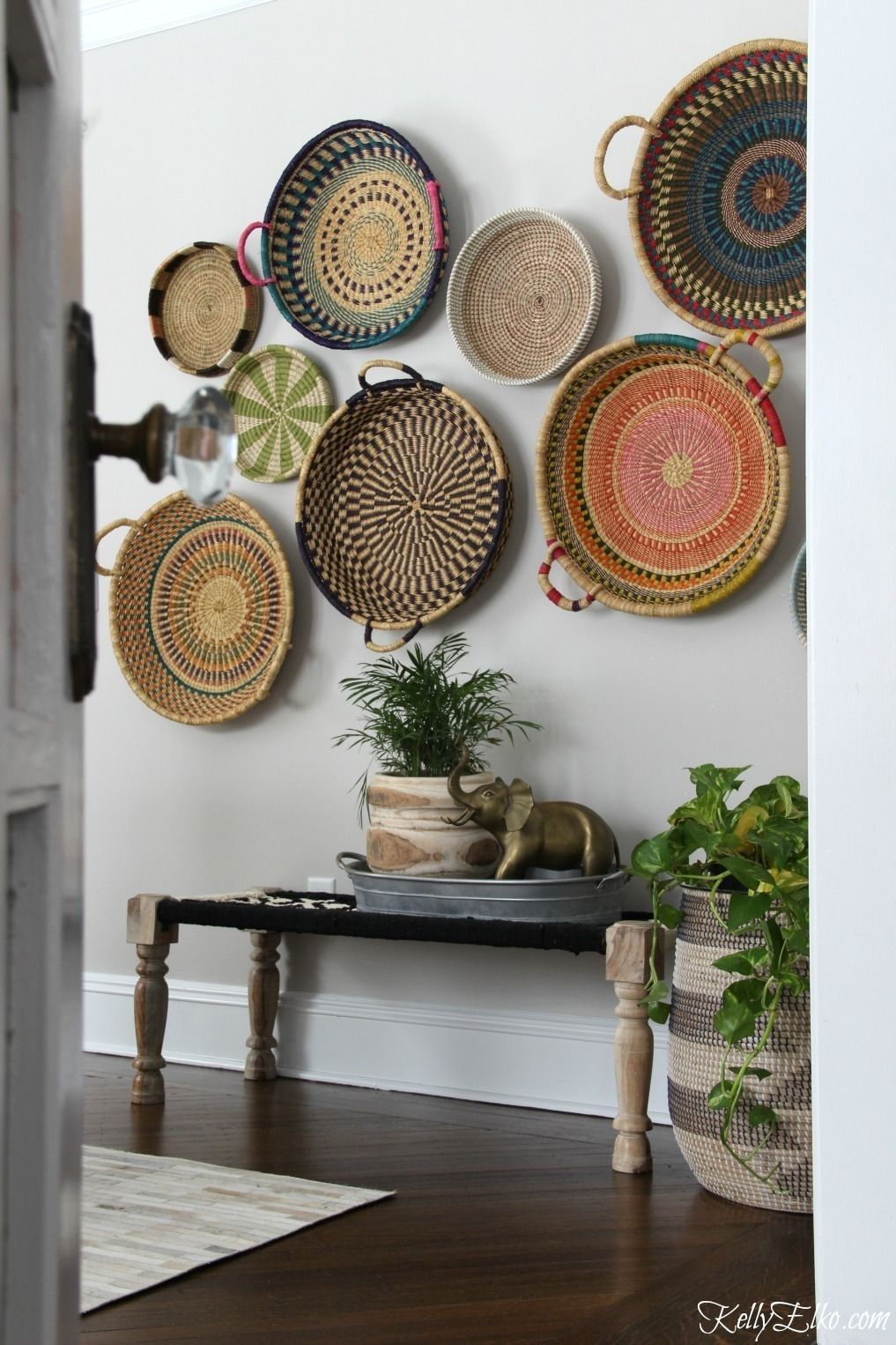 Colorful Basket Gallery Wall | Wall Art Decor | Pinterest | Gallery With Woven Basket Wall Art (View 2 of 20)