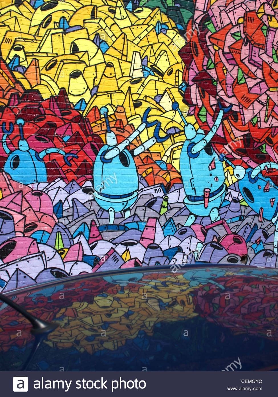 Colorful Wall Art In Brooklyn, New York Stock Photo: 43478272 – Alamy Regarding Colorful Wall Art (Photo 18 of 20)