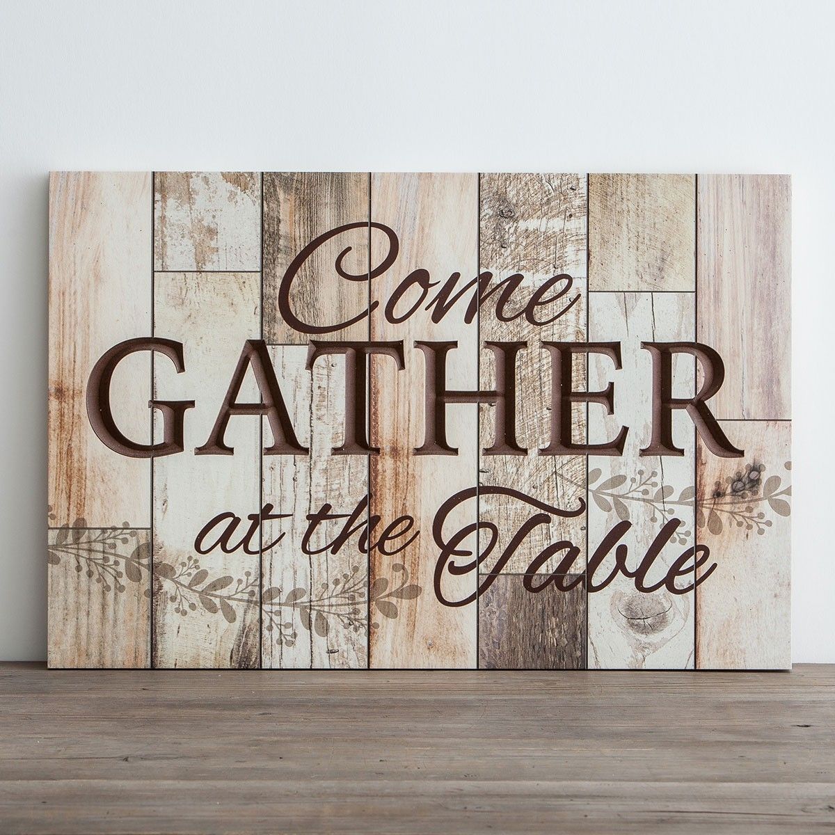 Come Gather At The Table – Wooden Wall Art | Dayspring Throughout Wood Wall Art (Photo 5 of 20)