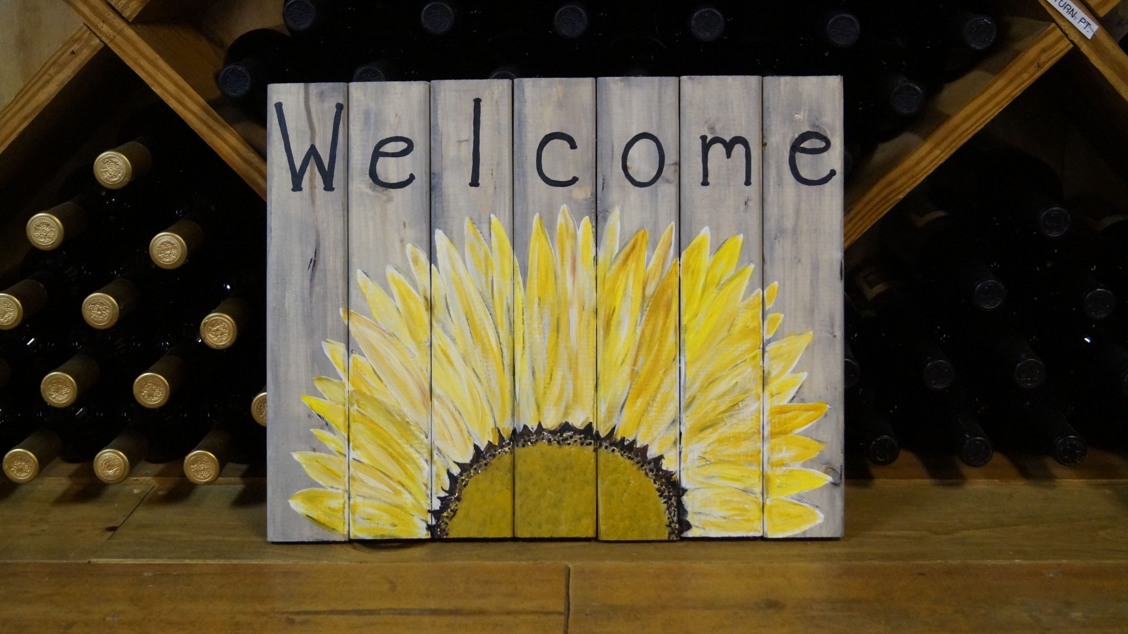 Craft Class: Wooden Sunflower Wall Art – Adams County Winery Adams Intended For Sunflower Wall Art (Photo 19 of 20)