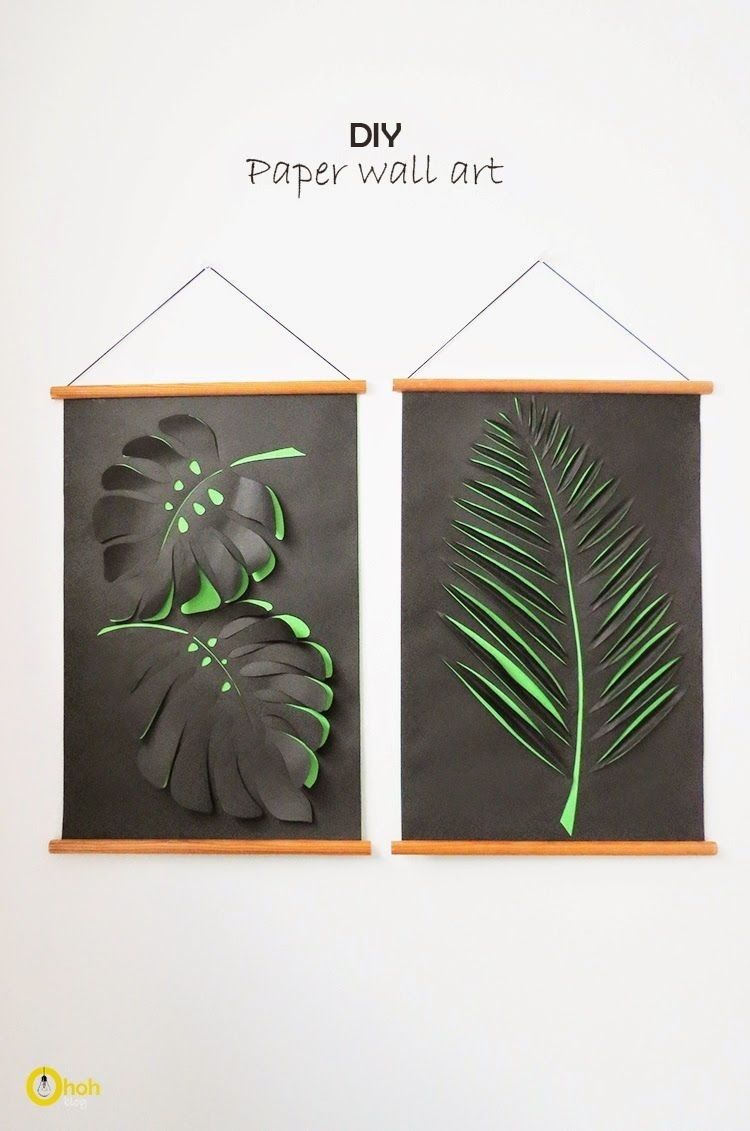 Creative Ideas – Diy Paper Leaf Wall Art | Скрапбукинг | Pinterest Regarding Paper Wall Art (View 15 of 20)