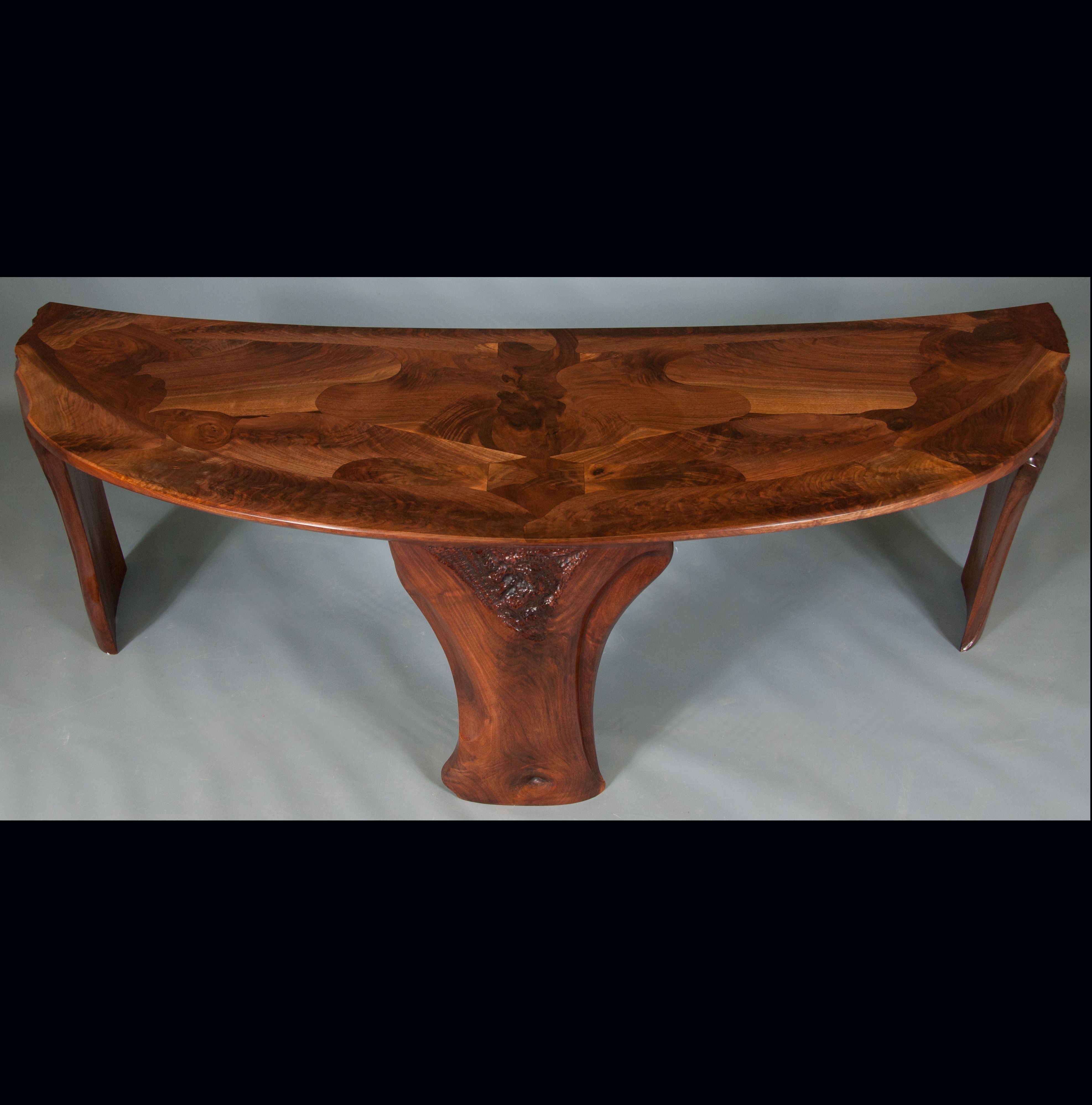 Custom Made Abstract Organic Expressionism In Furniture™ Walnut Throughout Expressionist Coffee Tables (View 9 of 30)