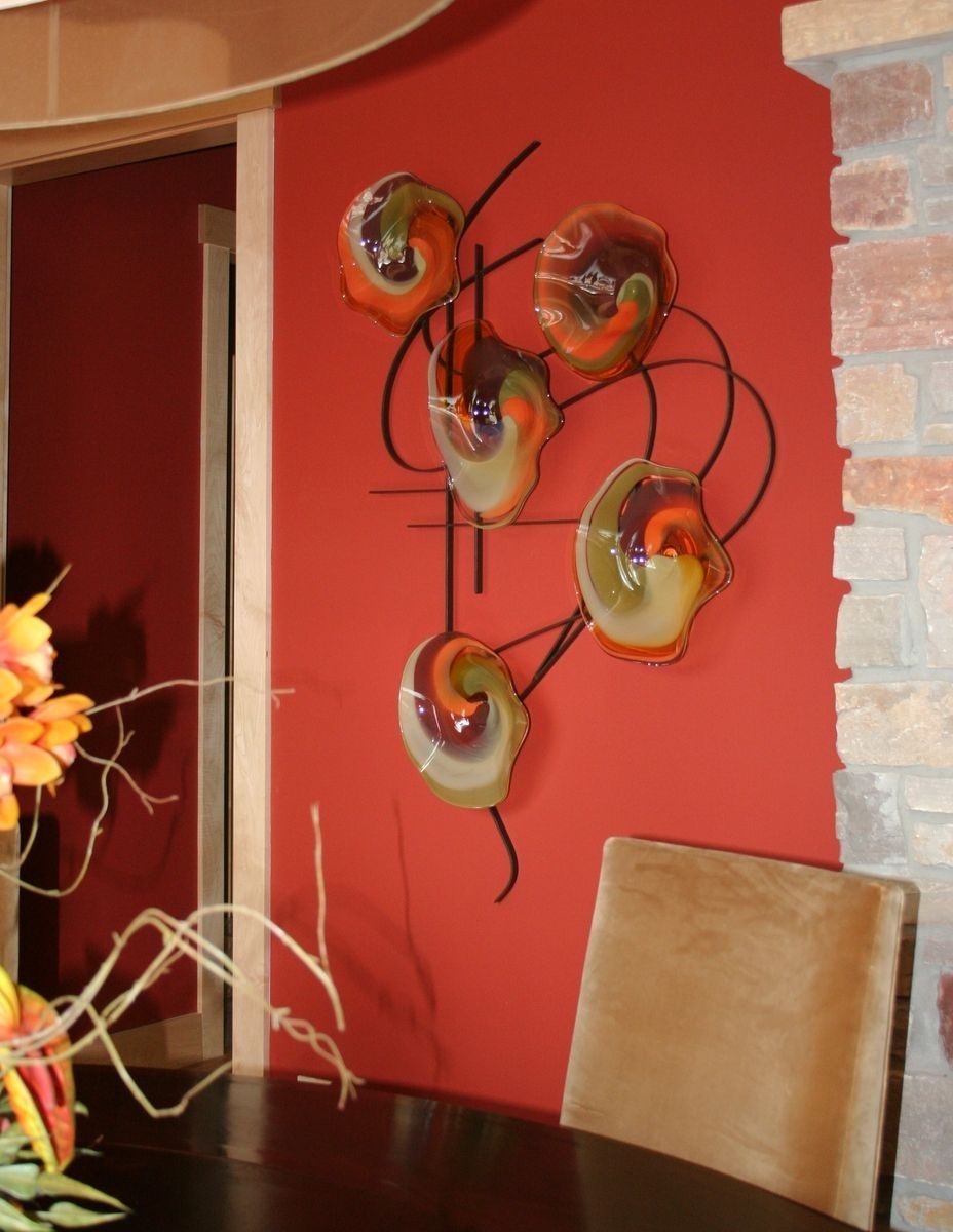 Custom Made Blown Glass And Metal Wall Artbonnie M (View 15 of 20)