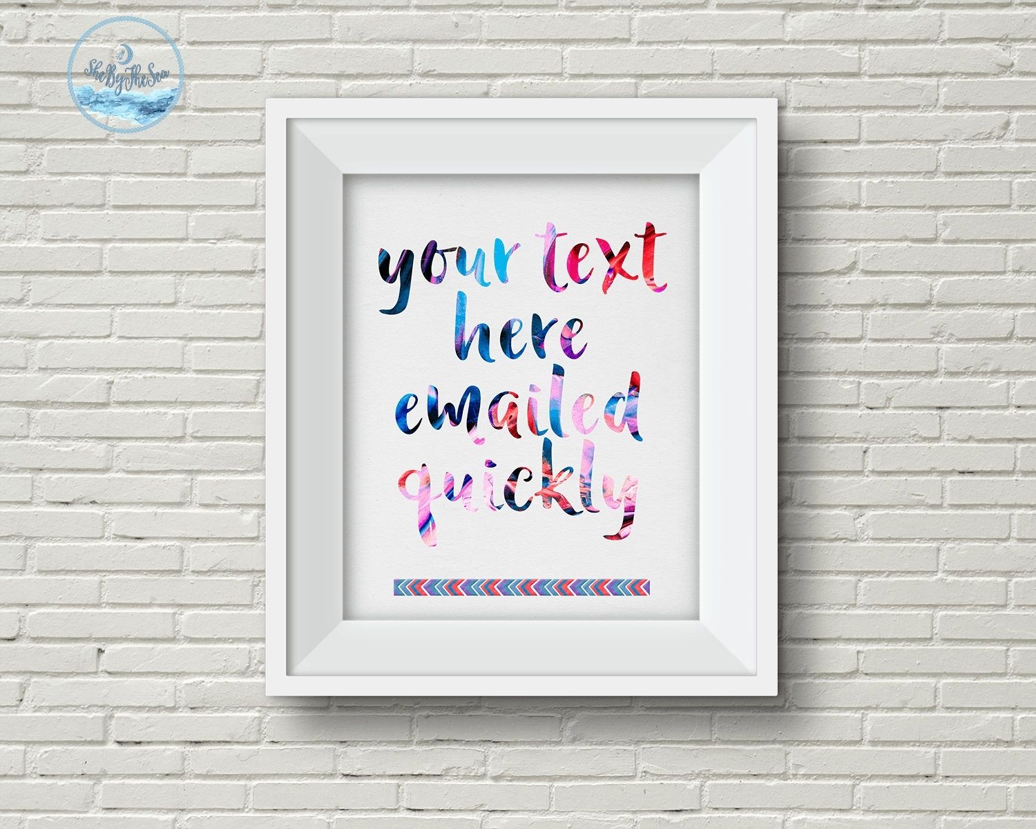 Custom Word Art Digital Download, Your Words Printable, Rainbow Throughout Word Art For Walls (Photo 19 of 20)