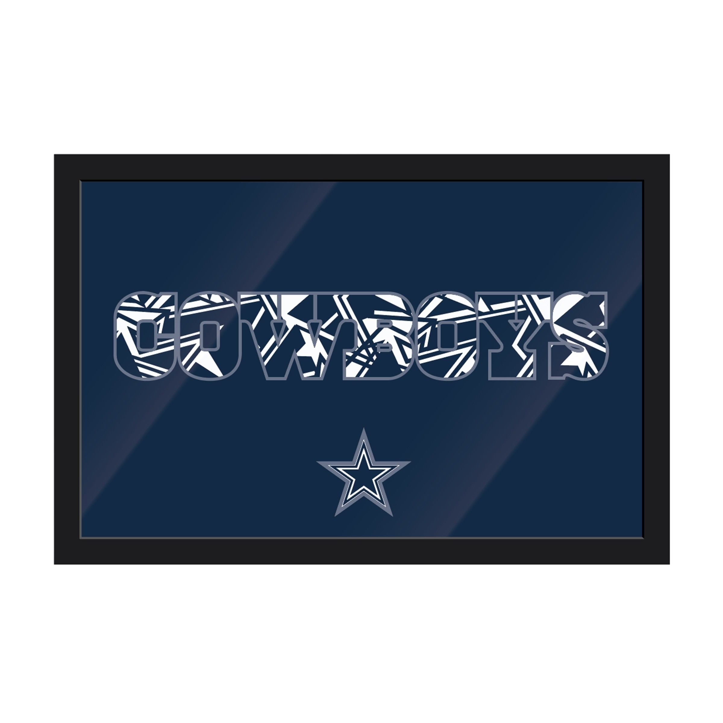 Dallas Cowboys Framed Modern Wall Art – Wall Art – Wall Decor – Nfl Intended For Nfl Wall Art (View 4 of 20)