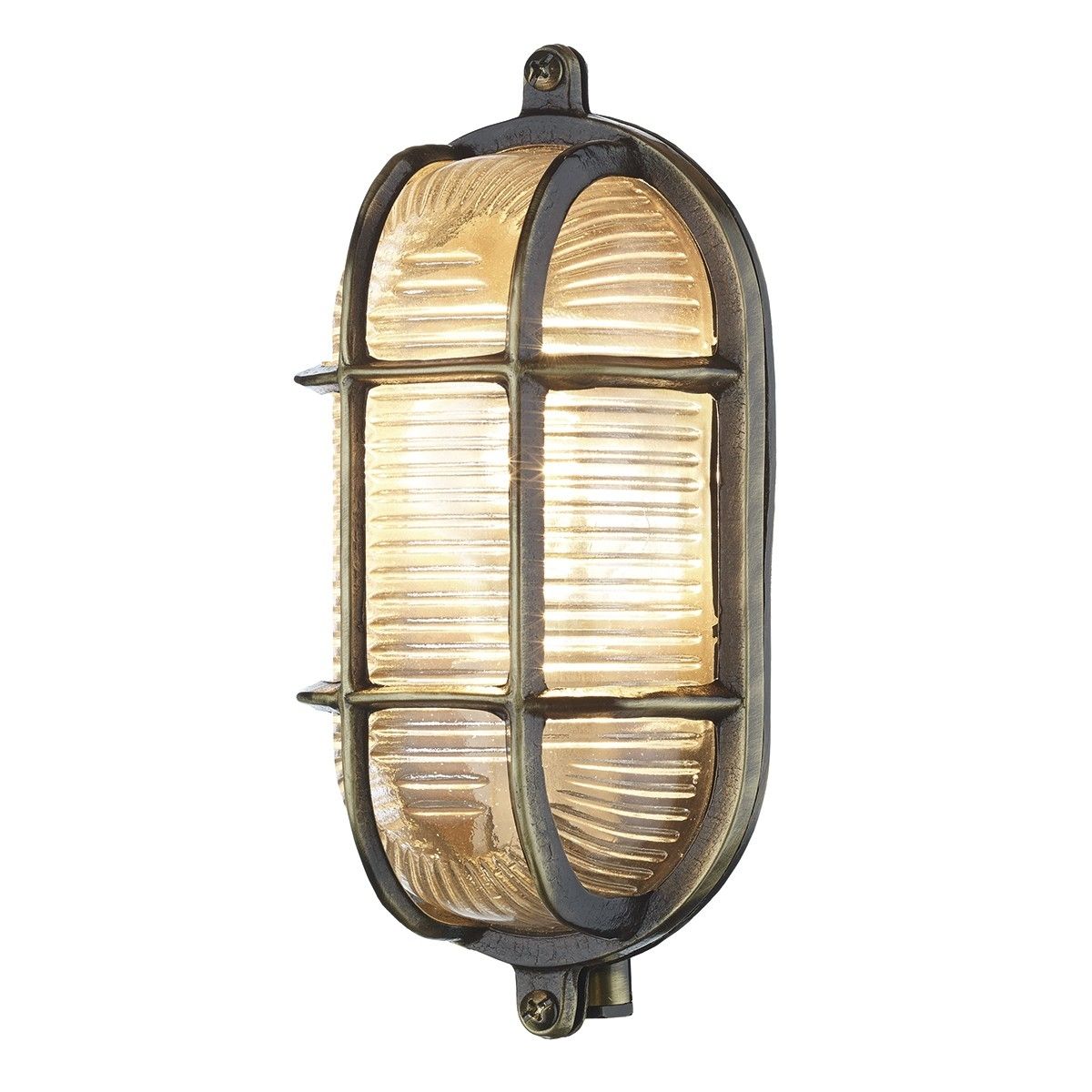 David Hunt Admiral Single Light Outdoor Wall Light In Antique Brass Within Brass Outdoor Lanterns (View 20 of 20)
