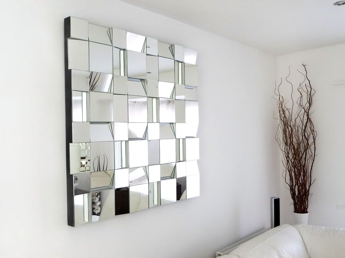 Decoration Ideas Alluring 15 Collection Of Contemporary Mirror Wall Intended For Mirror Wall Art (View 7 of 20)