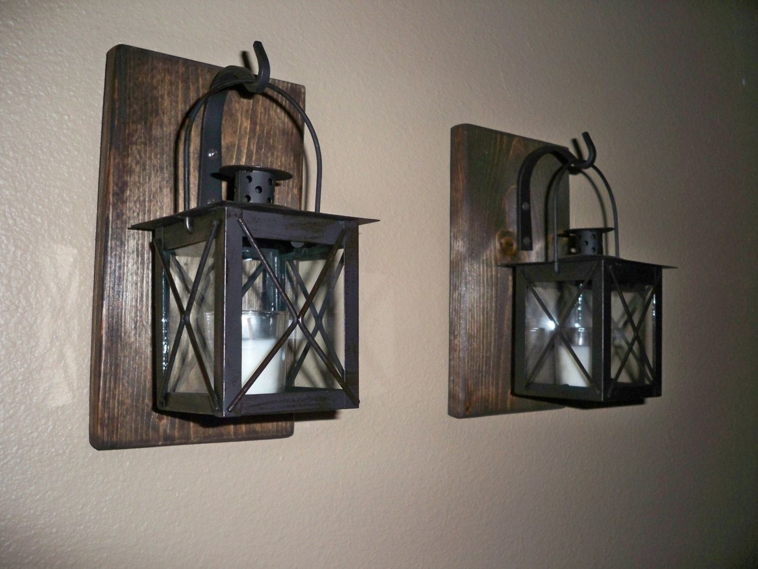 Decorative Outdoor Wall Art Large Wrought Iron Key Decor Sconces Intended For Etsy Outdoor Lanterns (Photo 8 of 20)