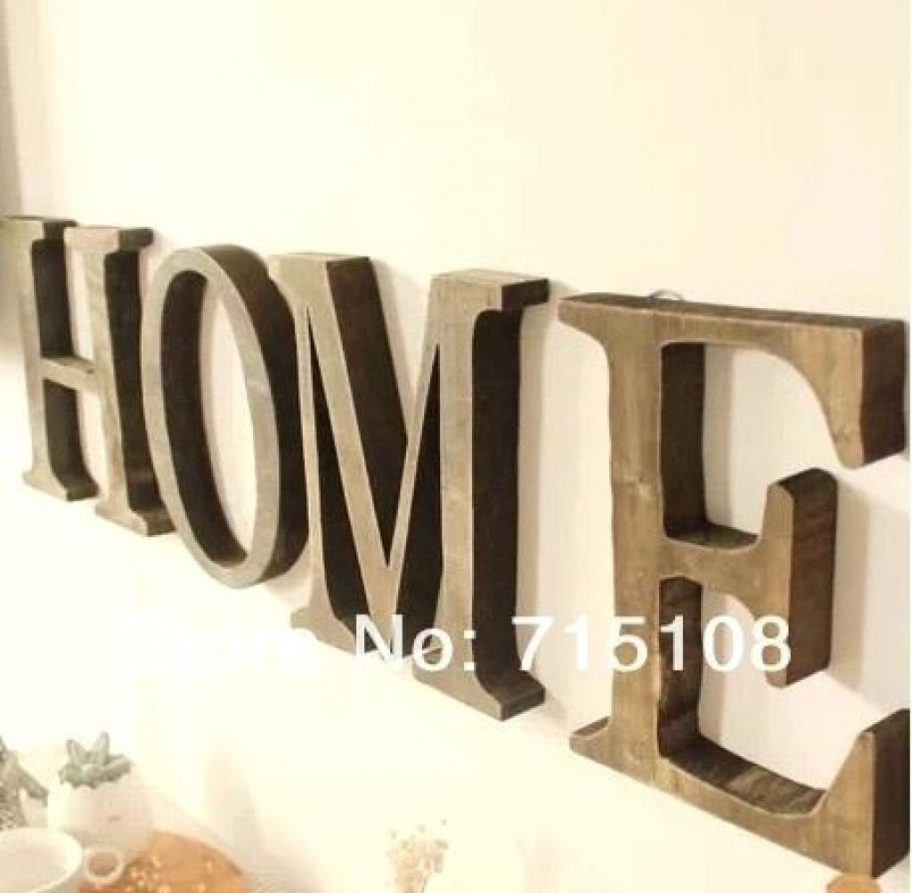 Decorative Wooden Letters For Walls Wooden Letter Wall Art With Letter Wall Art (Photo 5 of 20)