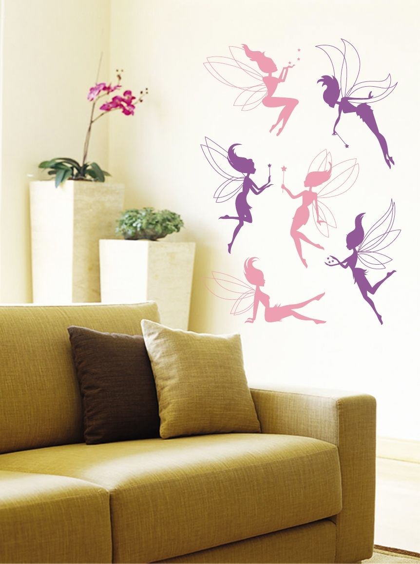 Deluxe Fairies Wall Art Decals – Decals Ireland With Wall Art Decals (View 17 of 20)