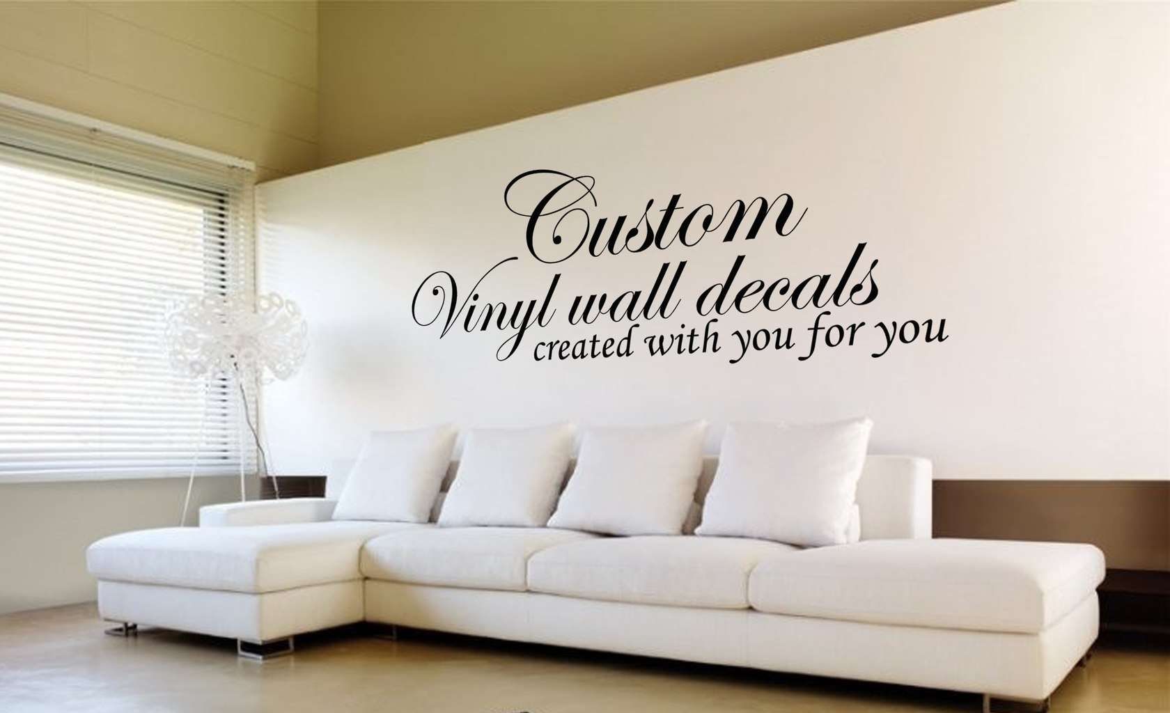 Design Your Own Quote | Custom Wall Art Decal Sticker Pertaining To Wall Art Decals (View 7 of 20)