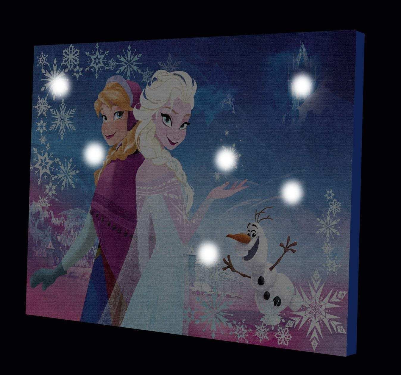 Disney Canvas Painting Awesome Disney Frozen Canvas Led Wall Art New For Led Wall Art (Photo 19 of 20)