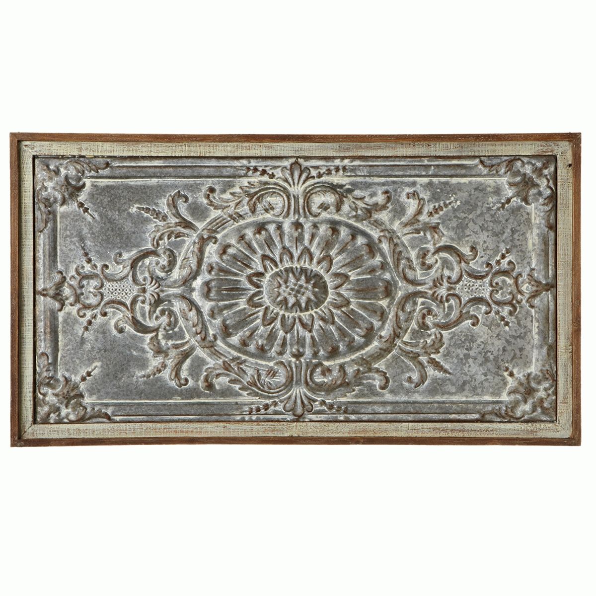 Distressed Embossed Medallion Wall Art Intended For Medallion Wall Art (View 1 of 20)