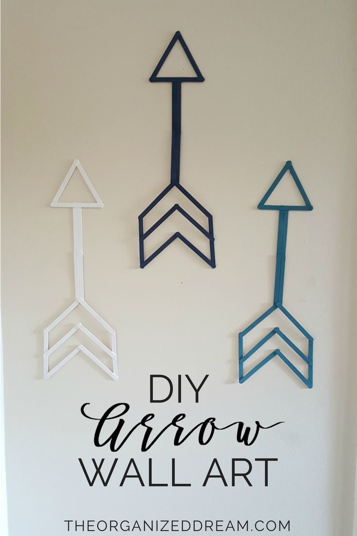 Diy Arrow Wall Art – The Organized Dream Pertaining To Arrow Wall Art (View 16 of 20)