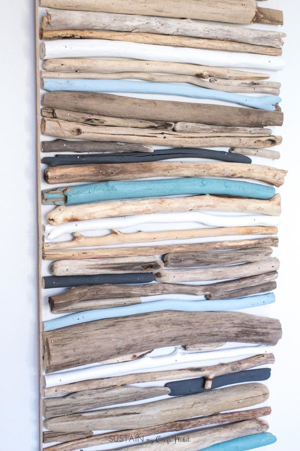 Diy Coastal Decor – Painted Driftwood Wall Art | Crafting Chicks With Lake House Wall Art (View 5 of 20)