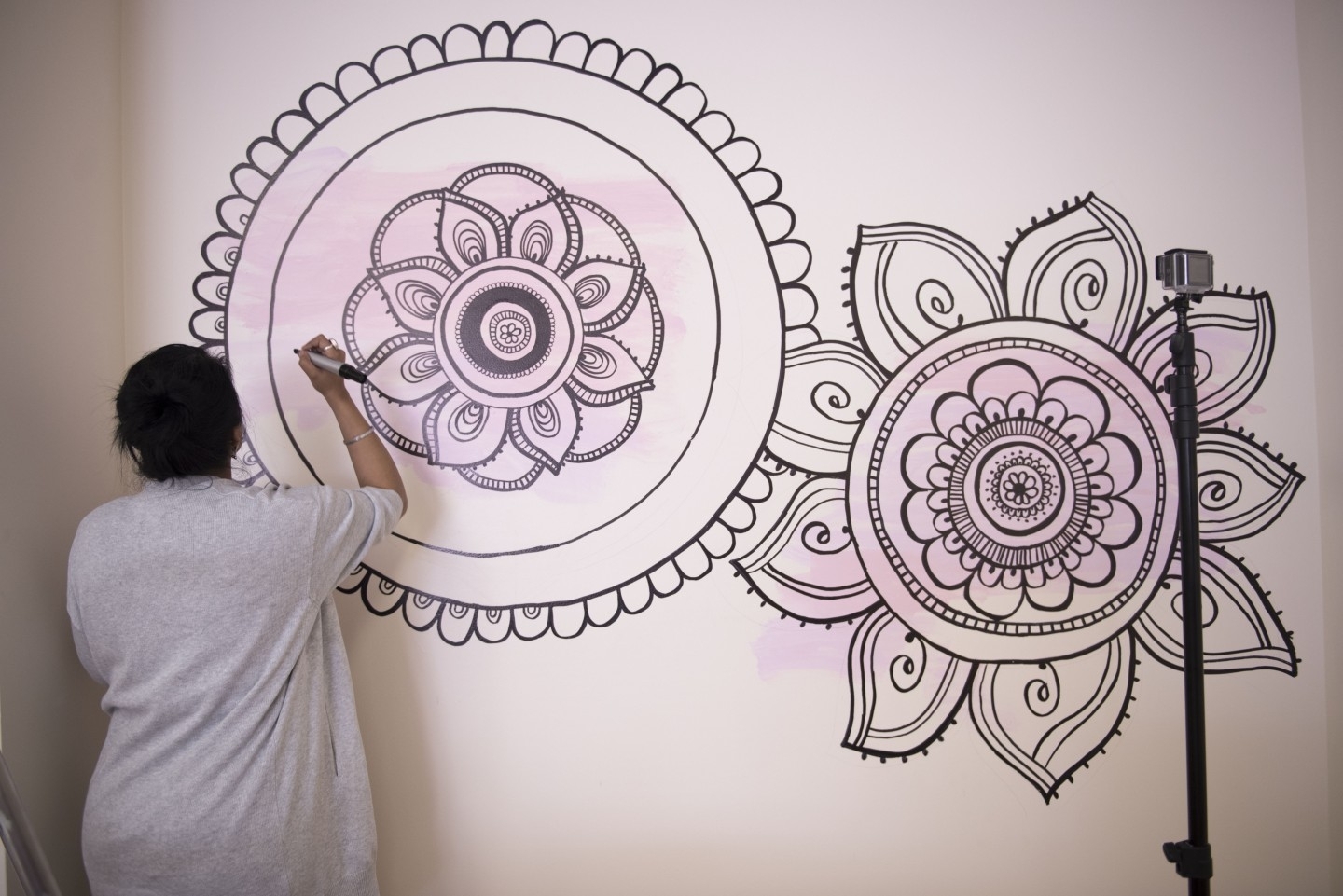 Diy Mandala Wall Art | With A Sharpie And No Stencils! Pertaining To Mandala Wall Art (Photo 1 of 20)