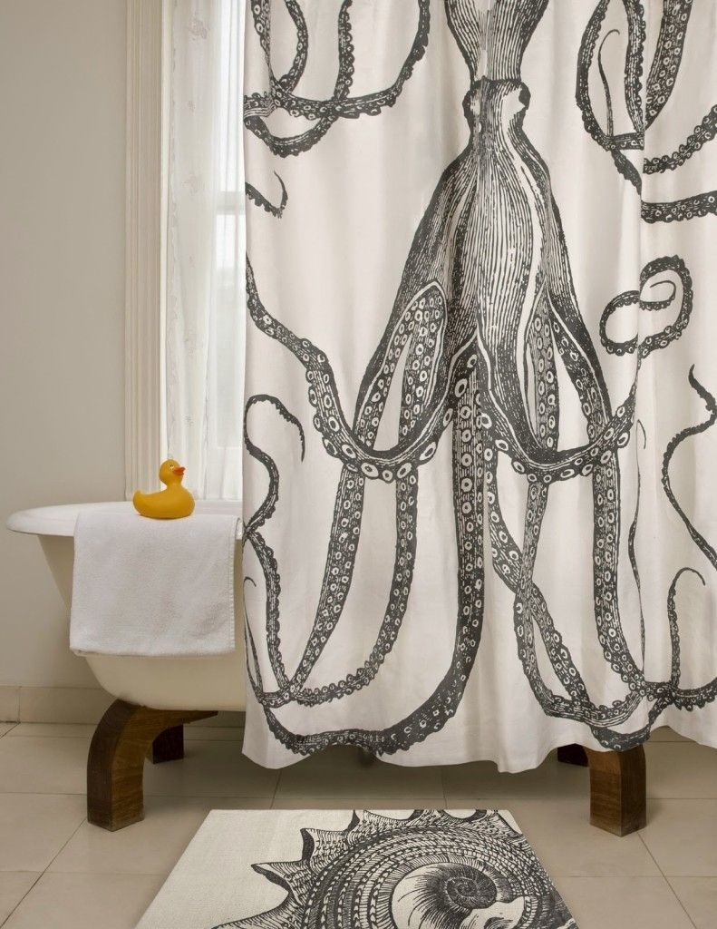 Diy Octopus Art – House Of Jade Interiors Blog For Shower Curtain Wall Art (View 3 of 20)