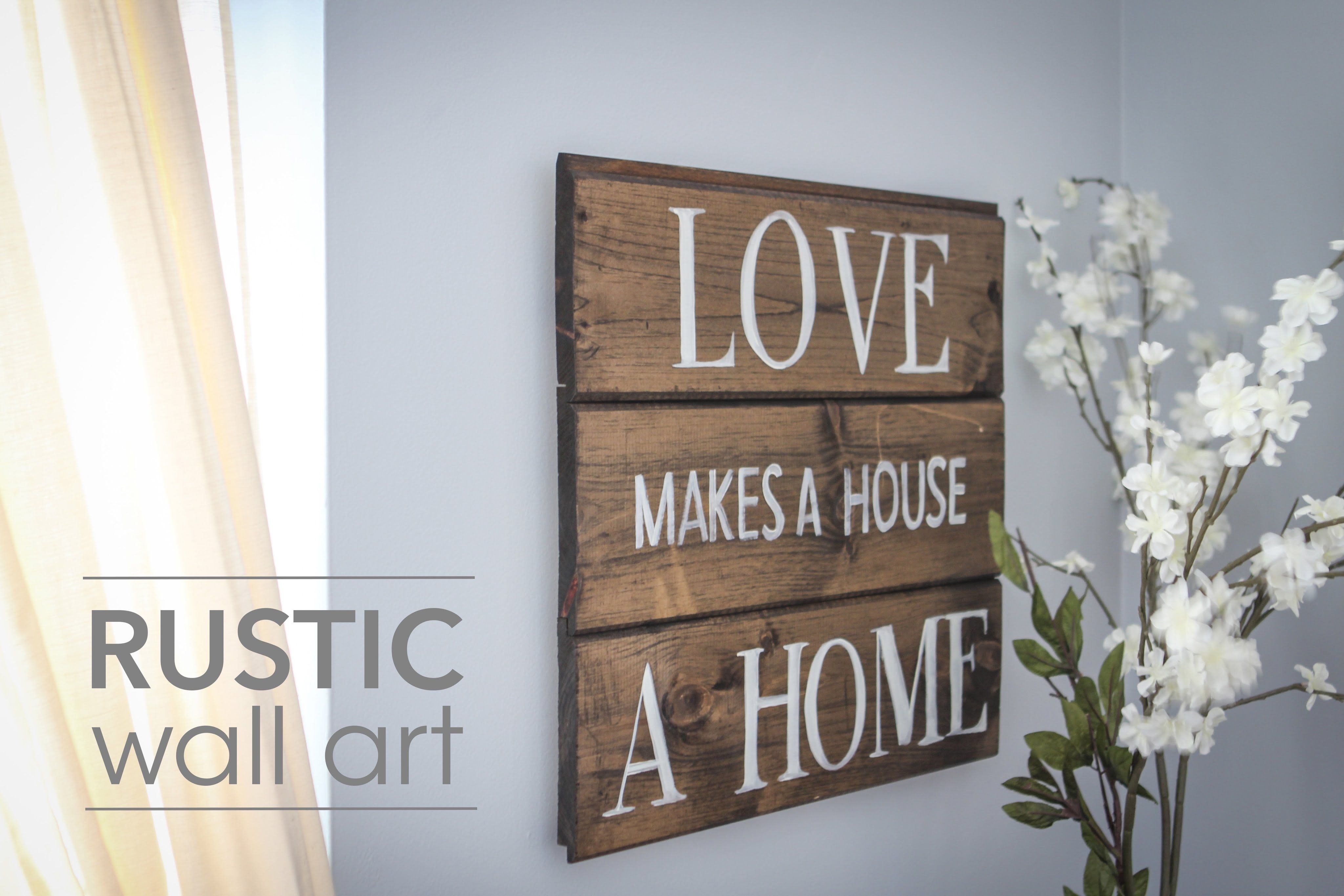Diy Rustic Wall Art – Youtube For Large Rustic Wall Art (View 6 of 20)