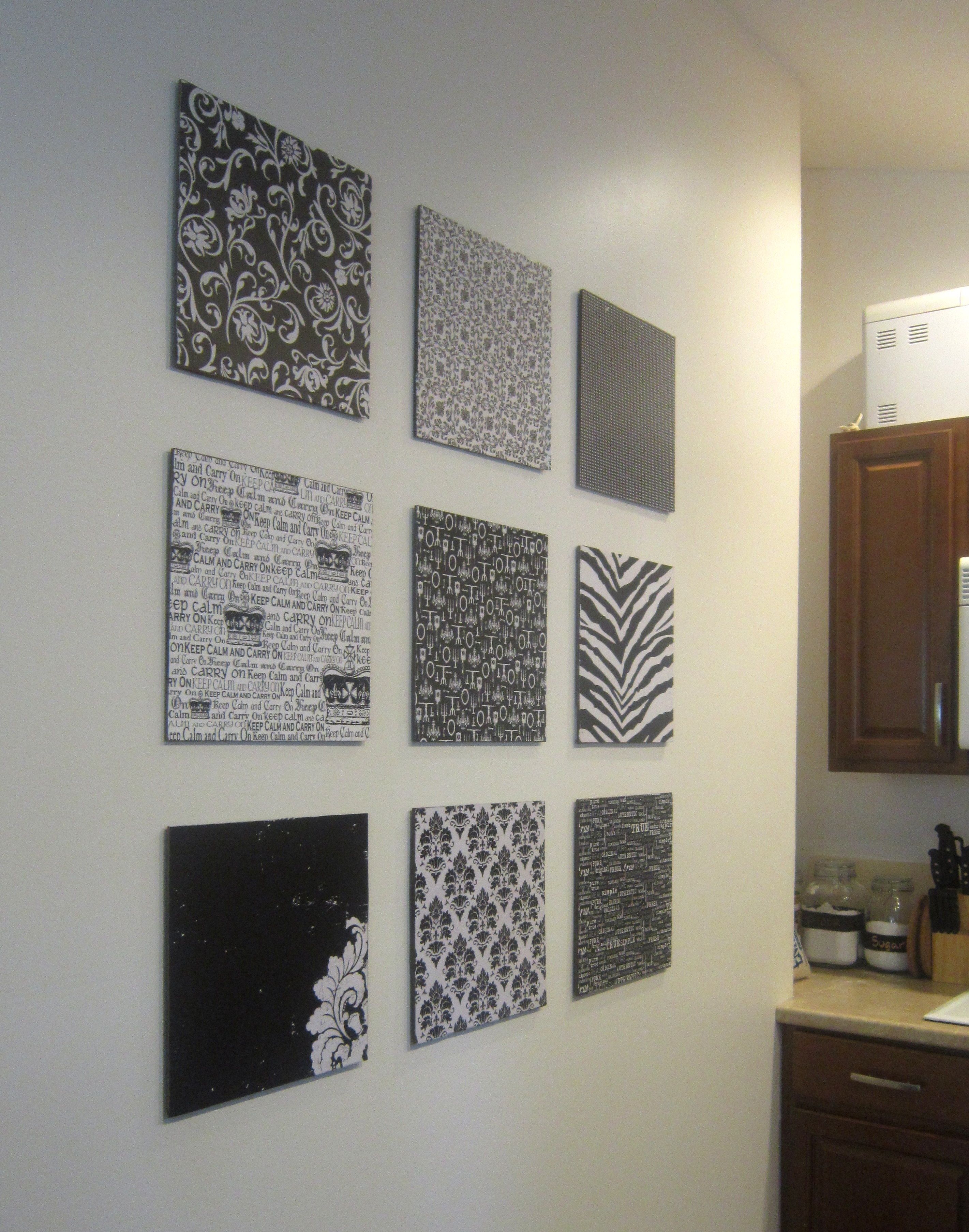 Diy Scrapbook Paper Wall Art | For The Home | Pinterest | Diy For Paper Wall Art (View 8 of 20)