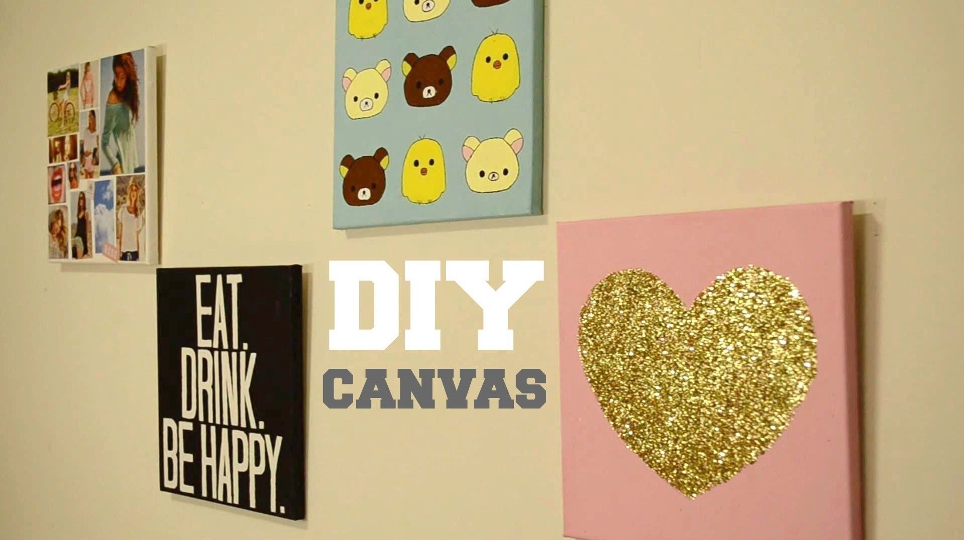 Diy Wall Decor~diy Wall Art Ideas For Living Room – Youtube In Diy Wall Art (View 15 of 20)