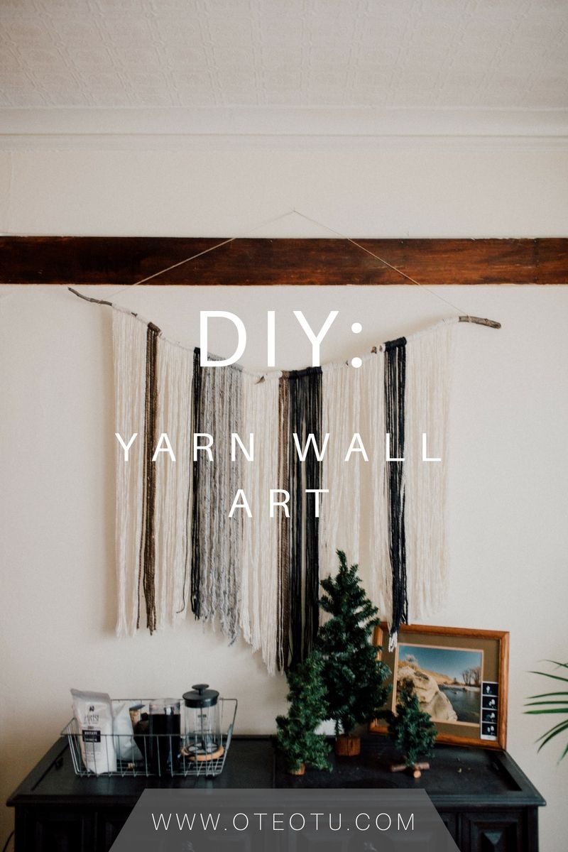 Diy Yarn Wall Art || Do It Yourself || Yarn Wall Hanging || Wall Art Throughout Diy Wall Art Projects (Photo 20 of 20)