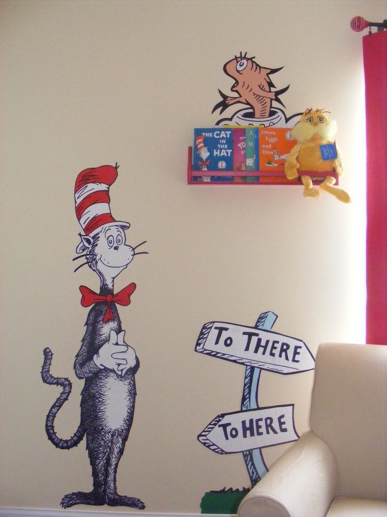 Dr Seuss Dr. Suess Theme Wallpaper Wall Paper Art Sticker … | Flickr With Regard To Dr Seuss Wall Art (Photo 10 of 20)