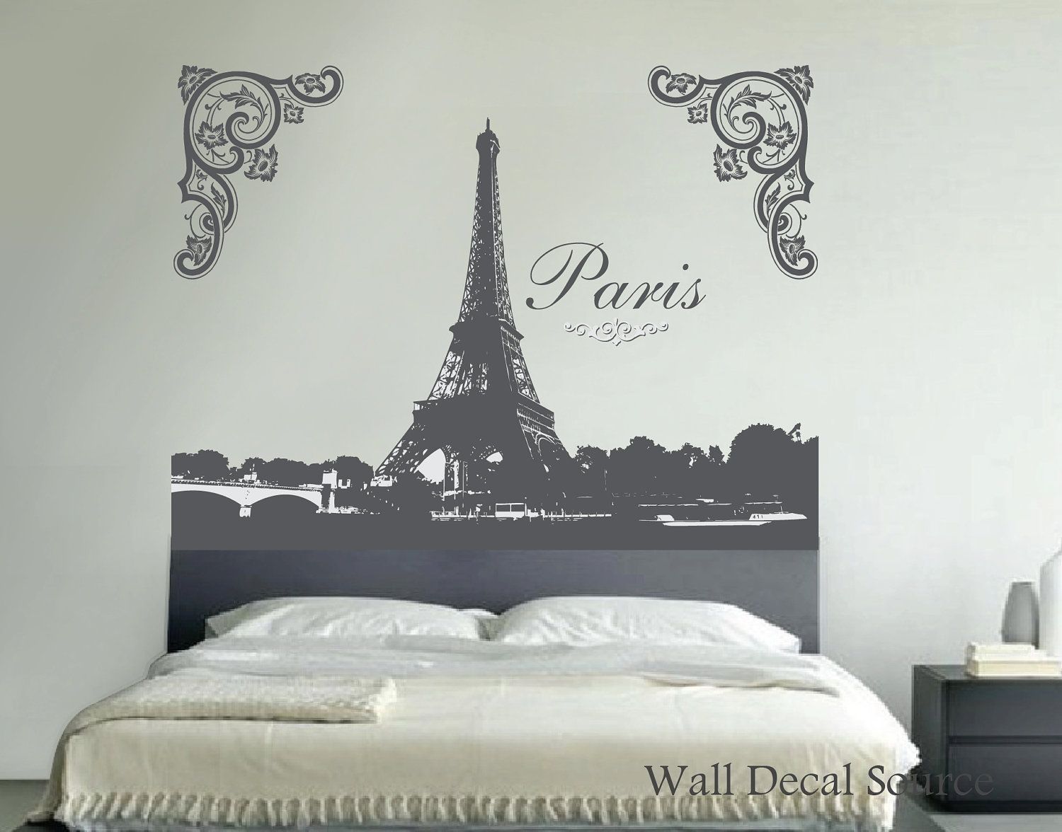 Eiffel Tower Wall Decal Wall Art Decalwalldecalsource, $ (View 9 of 20)