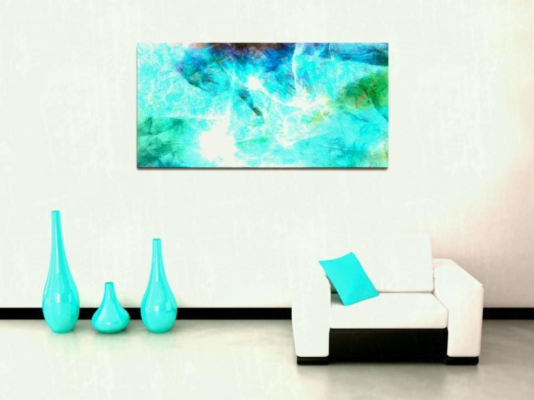 Elegance Design Blue Colour Abstract Modern Canvas Wall Art Large Inside Modern Canvas Wall Art (Photo 1 of 20)