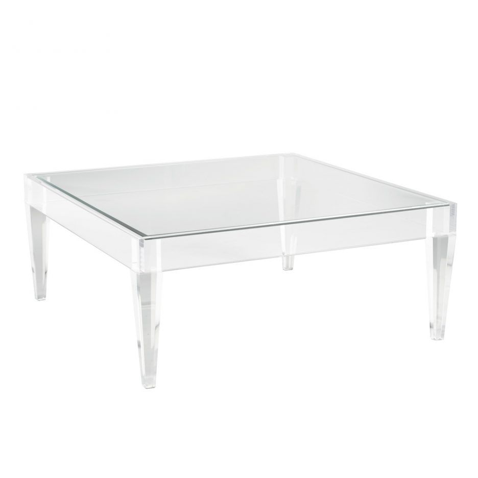 Emerson Coffee Table Wood And Glass Coffee Table Cb2 Clear Coffee Throughout Peekaboo Acrylic Tall Coffee Tables (View 11 of 30)