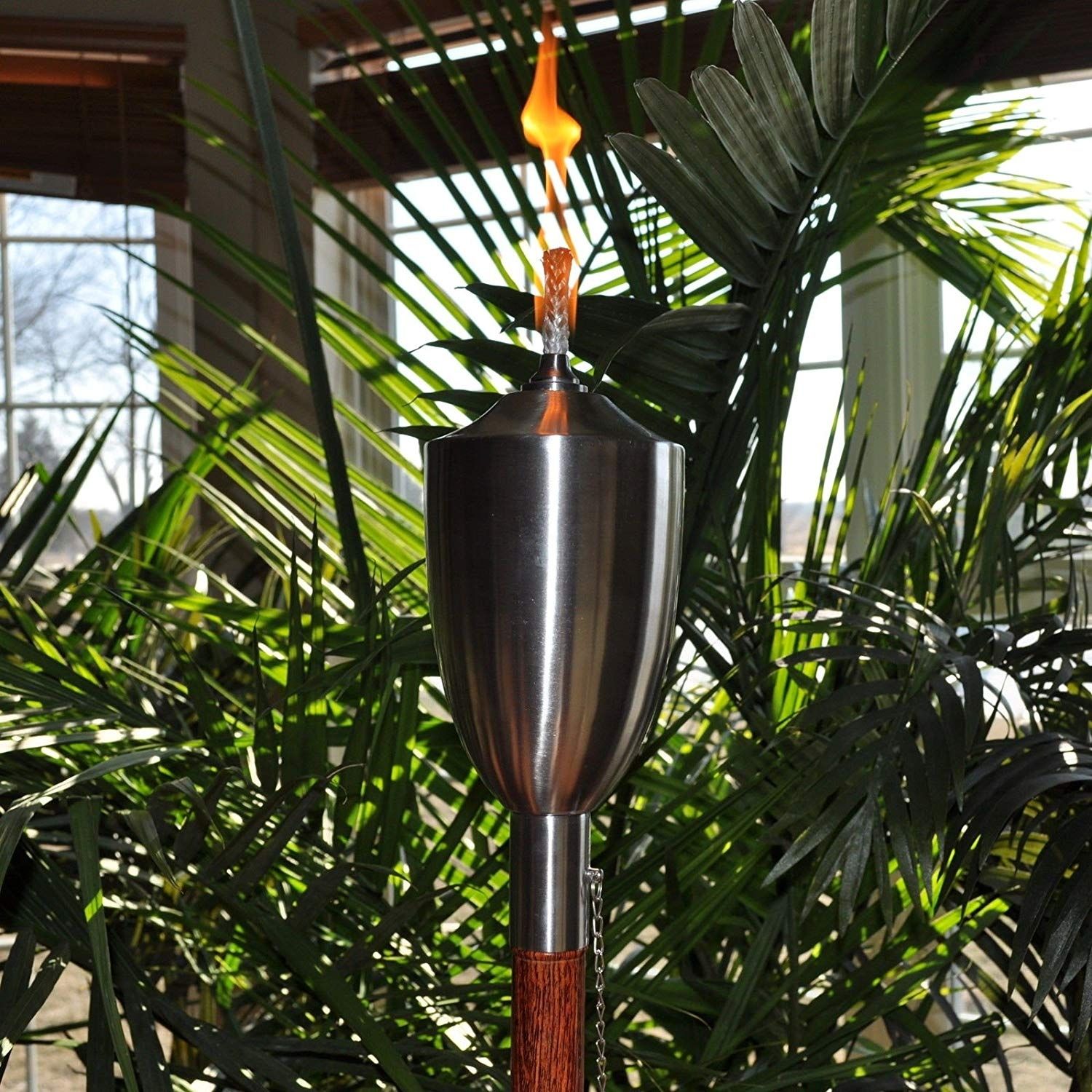 Eric X Light 12 Pcs Long Life Fiberglass Replacement Tiki Torch Wick With Regard To Outdoor Tiki Lanterns (View 18 of 20)