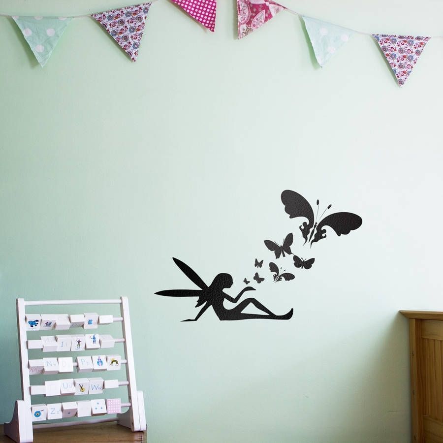 Fairy Butterflies Wall Art Decal For Kidsvinyl Revolution Throughout Butterfly Wall Art (Photo 18 of 20)