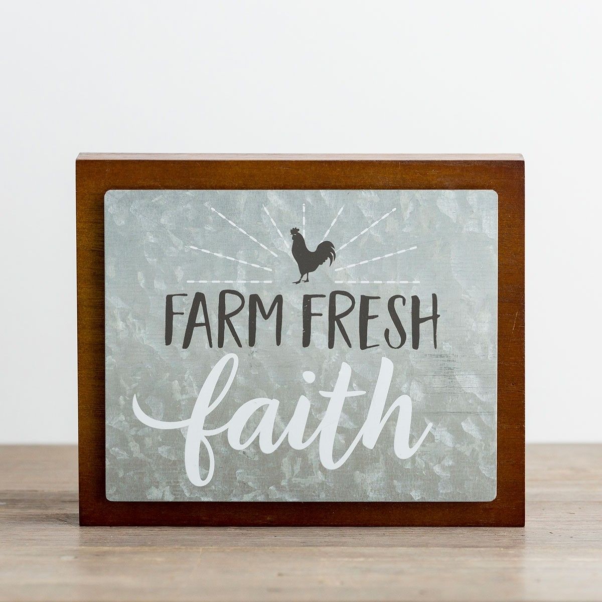 Farm Fresh Faith Wood & Metal Wall Art | Dayspring Regarding Wood And Metal Wall Art (View 14 of 20)