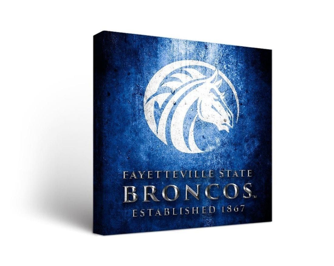 Fayetteville State University Broncos Canvas Wall Art Metal Design With Broncos Wall Art (View 19 of 20)