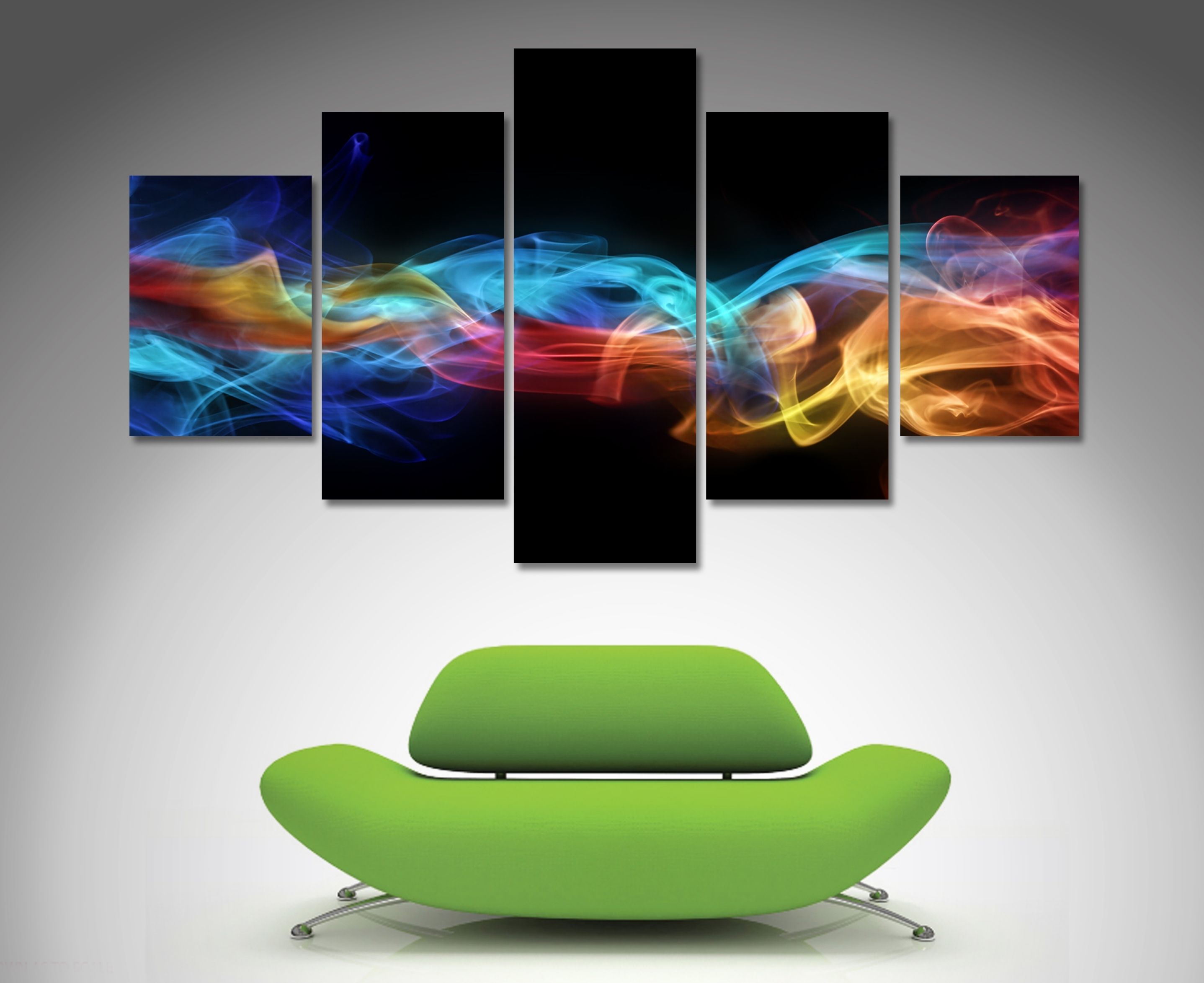 Fire And Ice 5 Panel Wall Art | Canvas Printing Australia With Wall Art Prints (View 5 of 20)