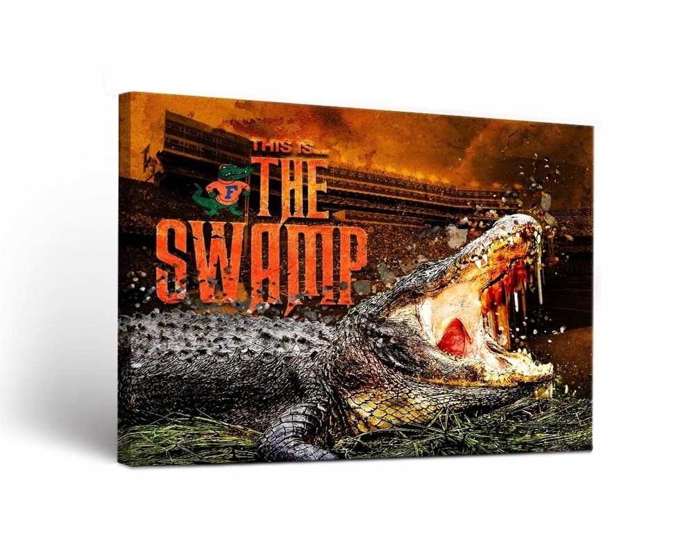 Florida Gators The Swamp Canvas Wall Art Intended For Florida Wall Art (View 7 of 20)