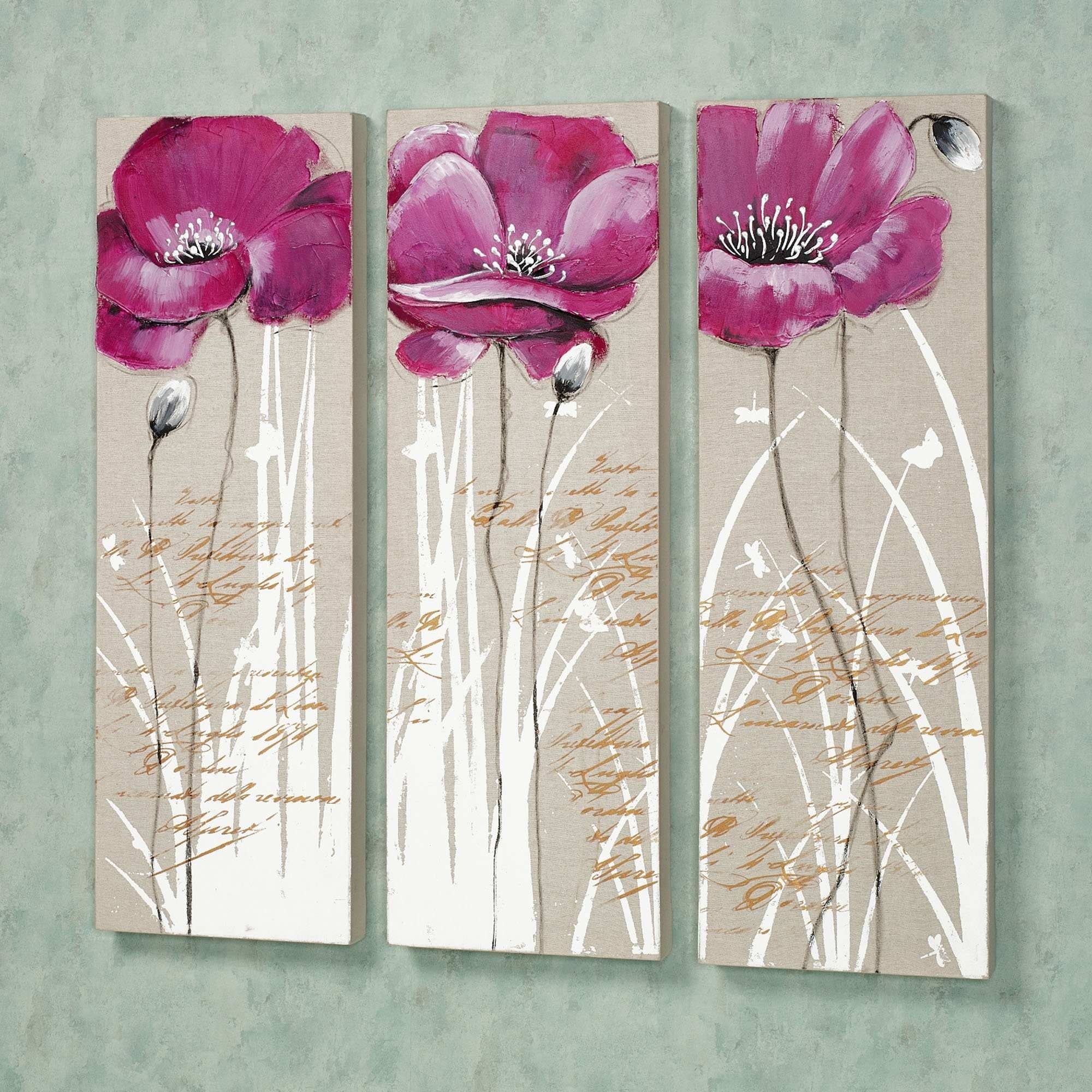 Flower Canvas Painting Inspirational Wall Art Designs Canvas Floral Within Floral Wall Art (View 17 of 20)