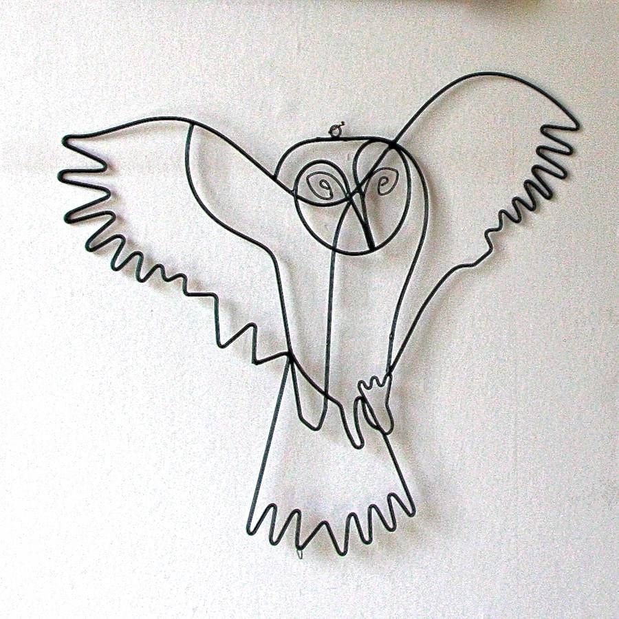 Flying Owl Wire Wall Artlondon Garden Trading With Regard To Wire Wall Art (View 10 of 20)