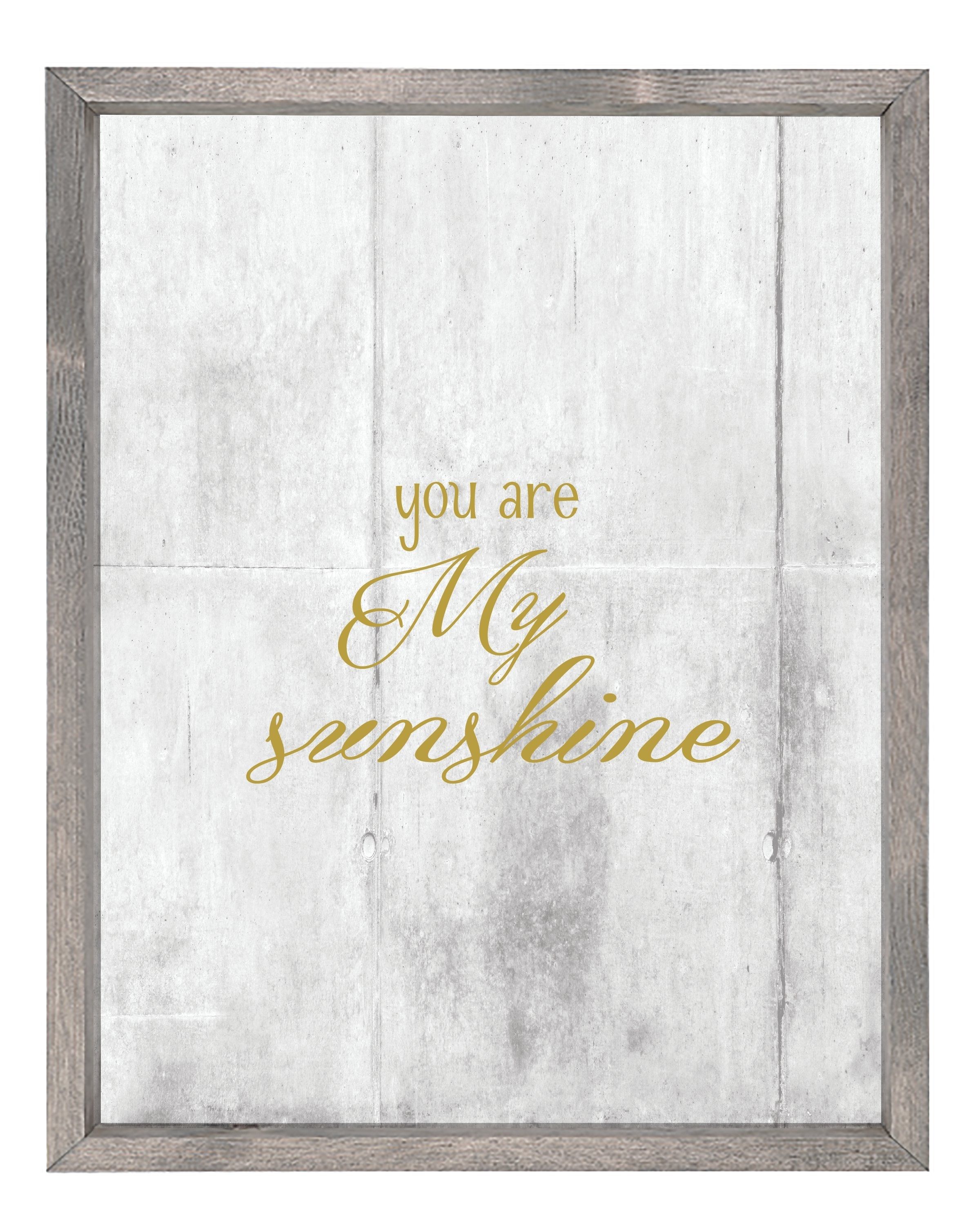 Forest Creations "you Are My Sunshine" Wall Art | Wayfair In You Are My Sunshine Wall Art (View 16 of 25)