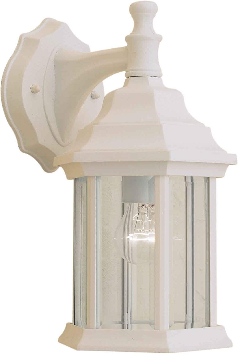 Forte Lighting 1715 01 13 Exterior Wall Light With Clear Beveled In Outdoor Lanterns At Amazon (Photo 4 of 20)