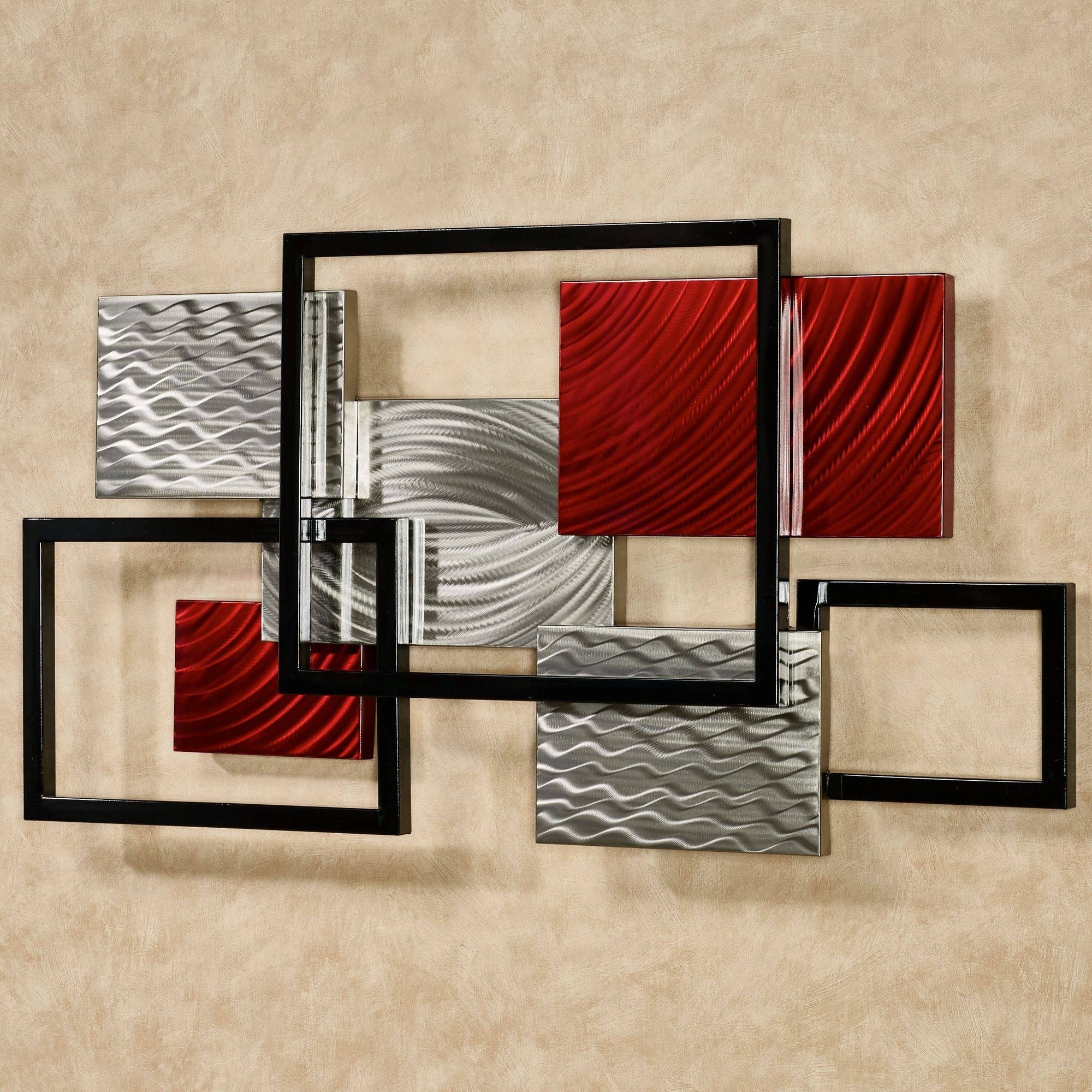 Framed Array Indoor Outdoor Abstract Metal Wall Sculpture For Most In Modern Metal Wall Art (Photo 1 of 20)