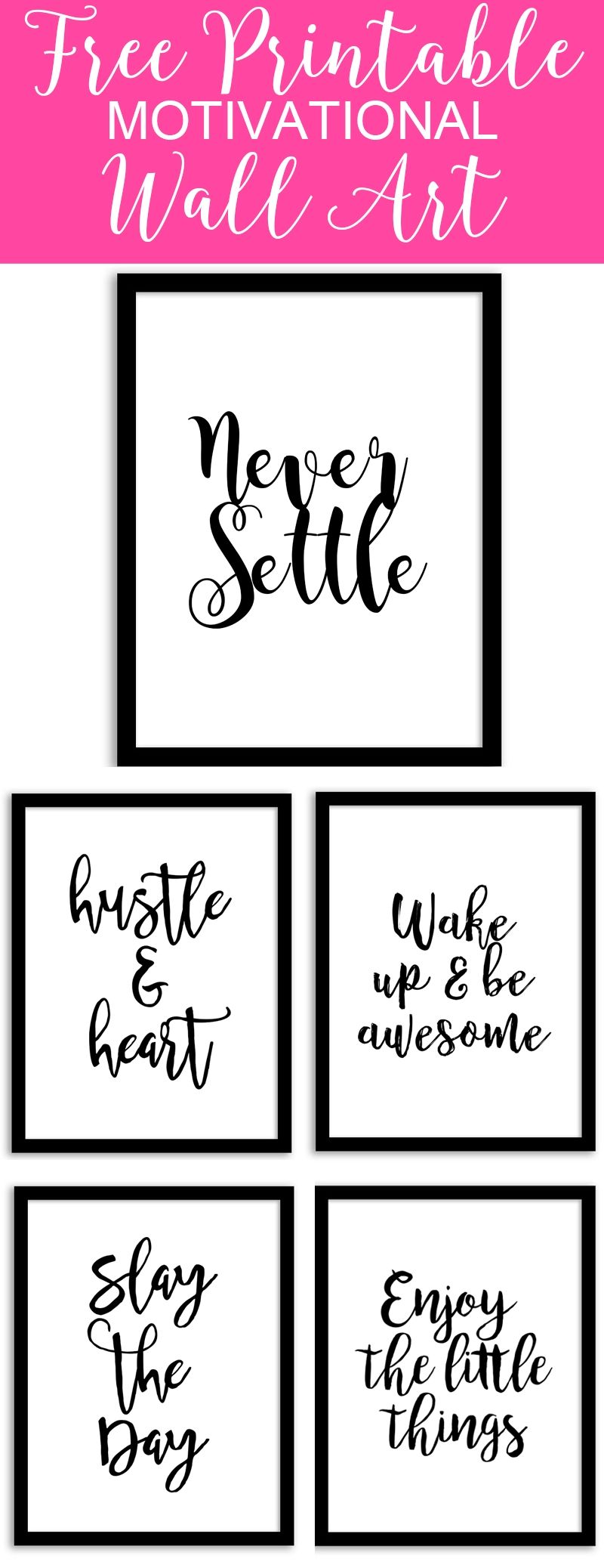 Free Printable Wall Art From @chicfetti – Perfect For Your Office Of Intended For Free Printable Wall Art Decors (Photo 8 of 20)