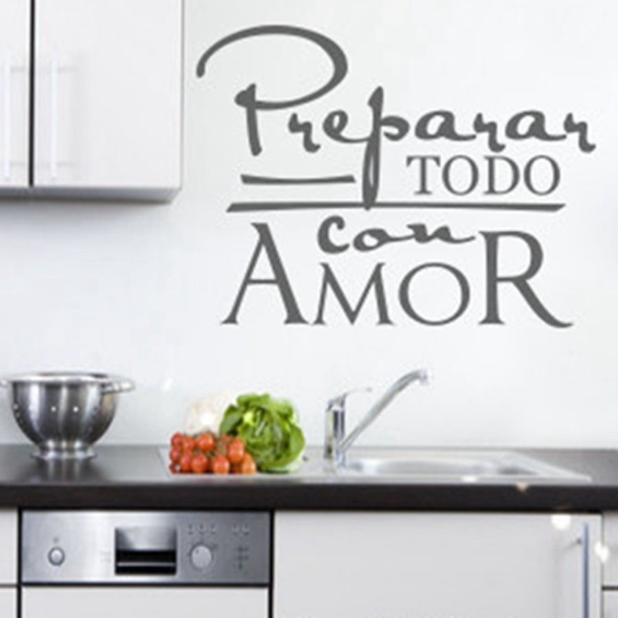 Free Shipping Spanish Wall Art Quote Stickers For Espanol Kitchen Regarding Laundry Room Wall Art (Photo 16 of 20)