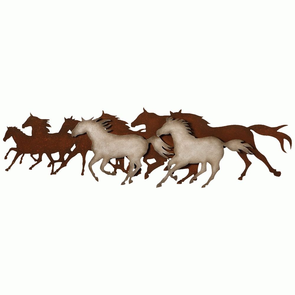 Galloping Horses Metal Wall Art With Regard To Western Wall Art (View 20 of 20)