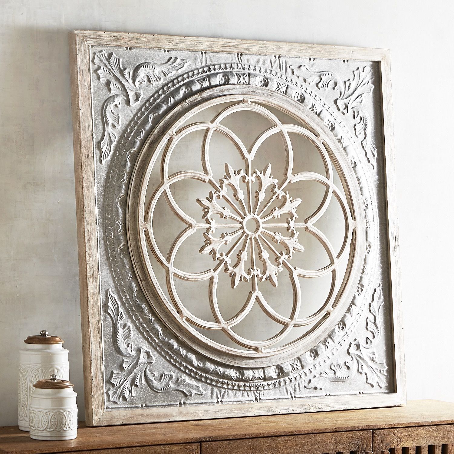 Galvanized Medallion Wall Decor Pier 1 Imports, Pier 1 Wall Art With Pier 1 Wall Art (Photo 18 of 20)