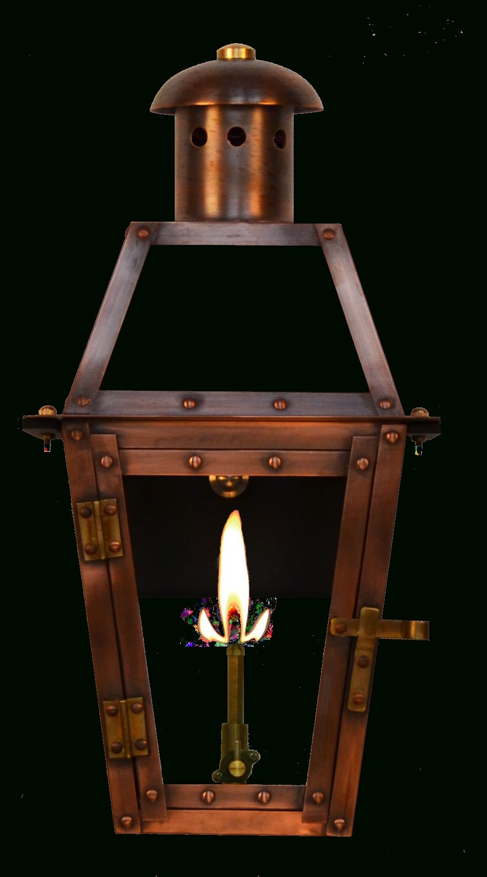 Georgetown Gas Or Electric Copper Lantern – French Market Gas Inside Large Outdoor Electric Lanterns (View 17 of 20)