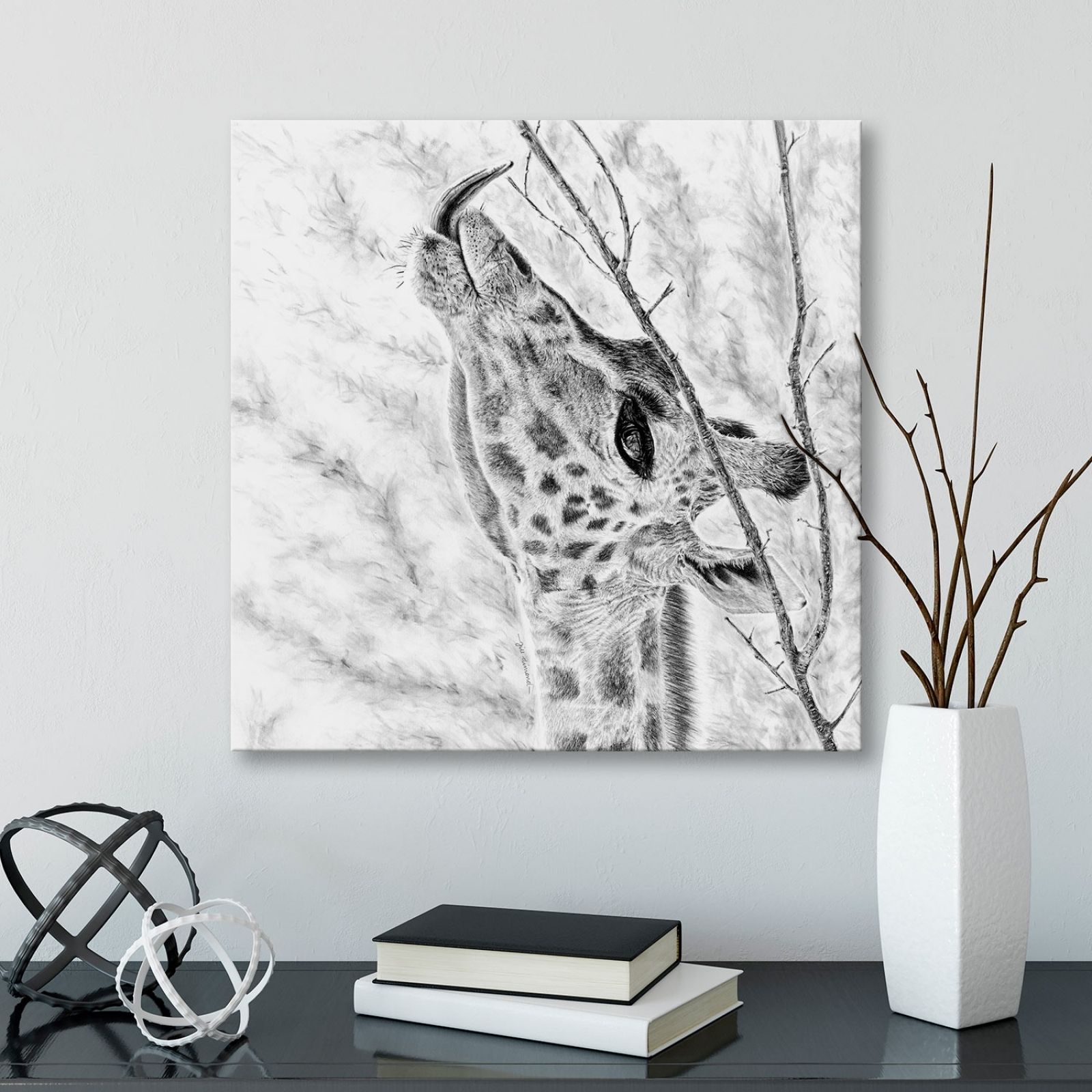 Giraffe Canvas Print Wall Art – Jill Dimond Art | Jill Dimond Art Pertaining To Giraffe Canvas Wall Art (View 16 of 20)