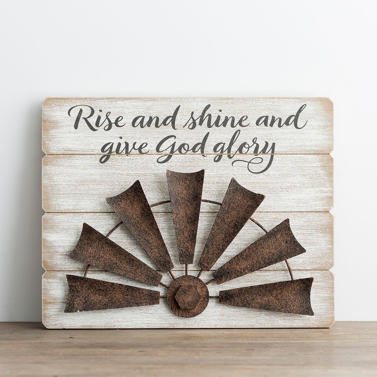 Give God Glory Wood & Metal Wall Art | Dayspring With Regard To Wood And Metal Wall Art (View 20 of 20)