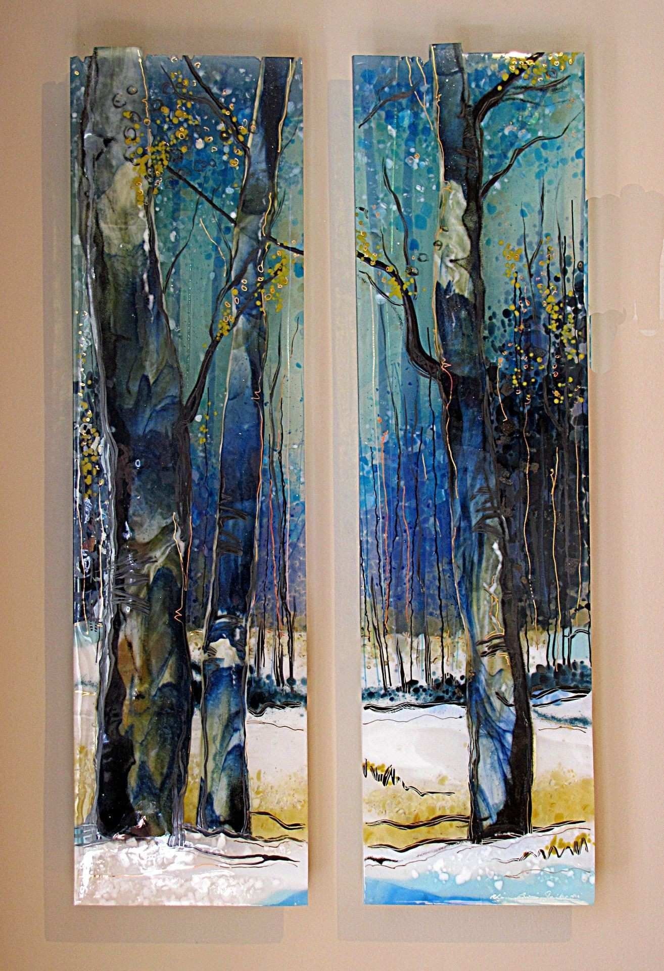 Glass Plate Wall Art Luxury Sisterhood Kiln Fired Fused Glass Duel With Regard To Glass Plate Wall Art (View 15 of 20)