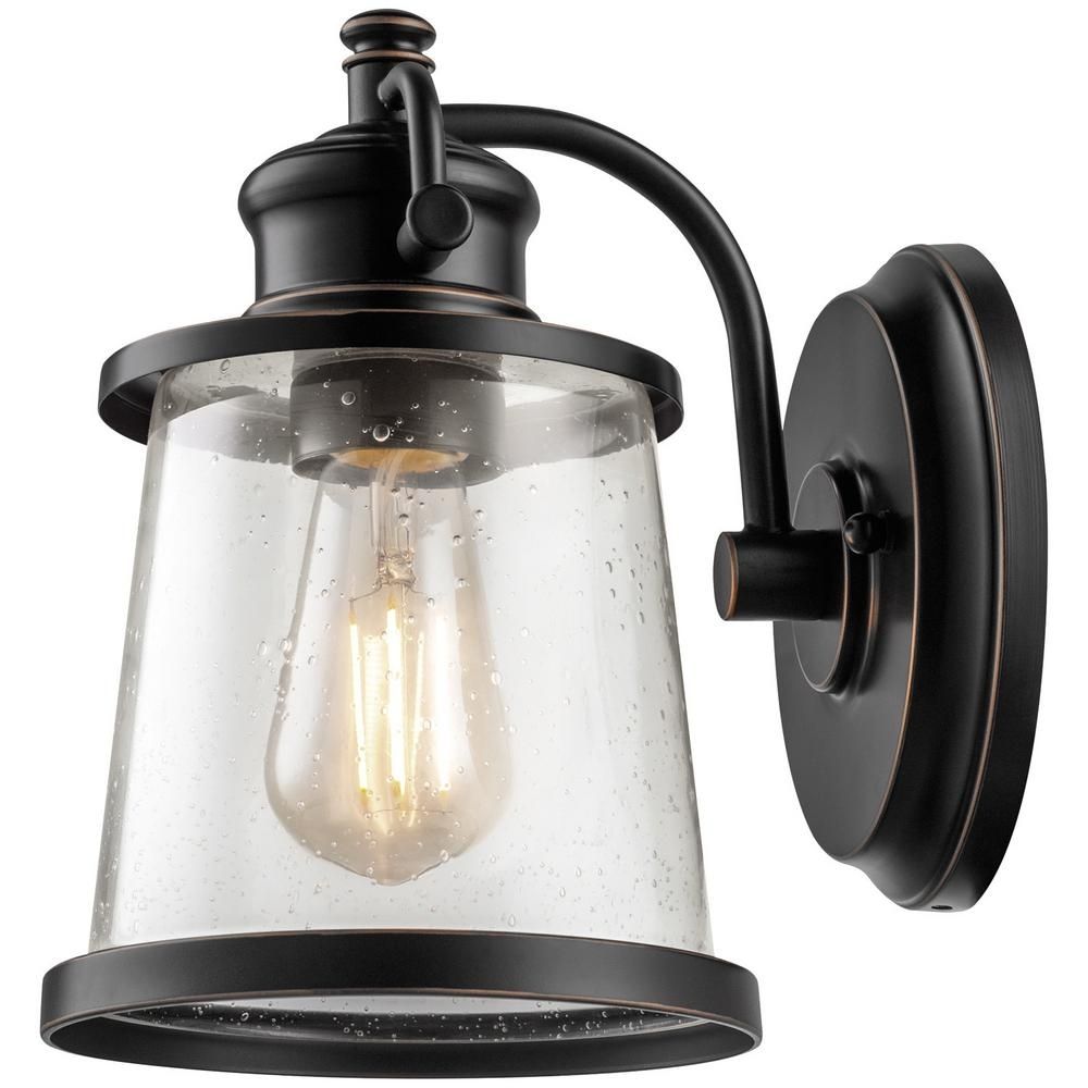 Globe Electric Charlie Collection Light Oil Rubbed Bronze Led For Large Outdoor Electric Lanterns (Photo 20 of 20)