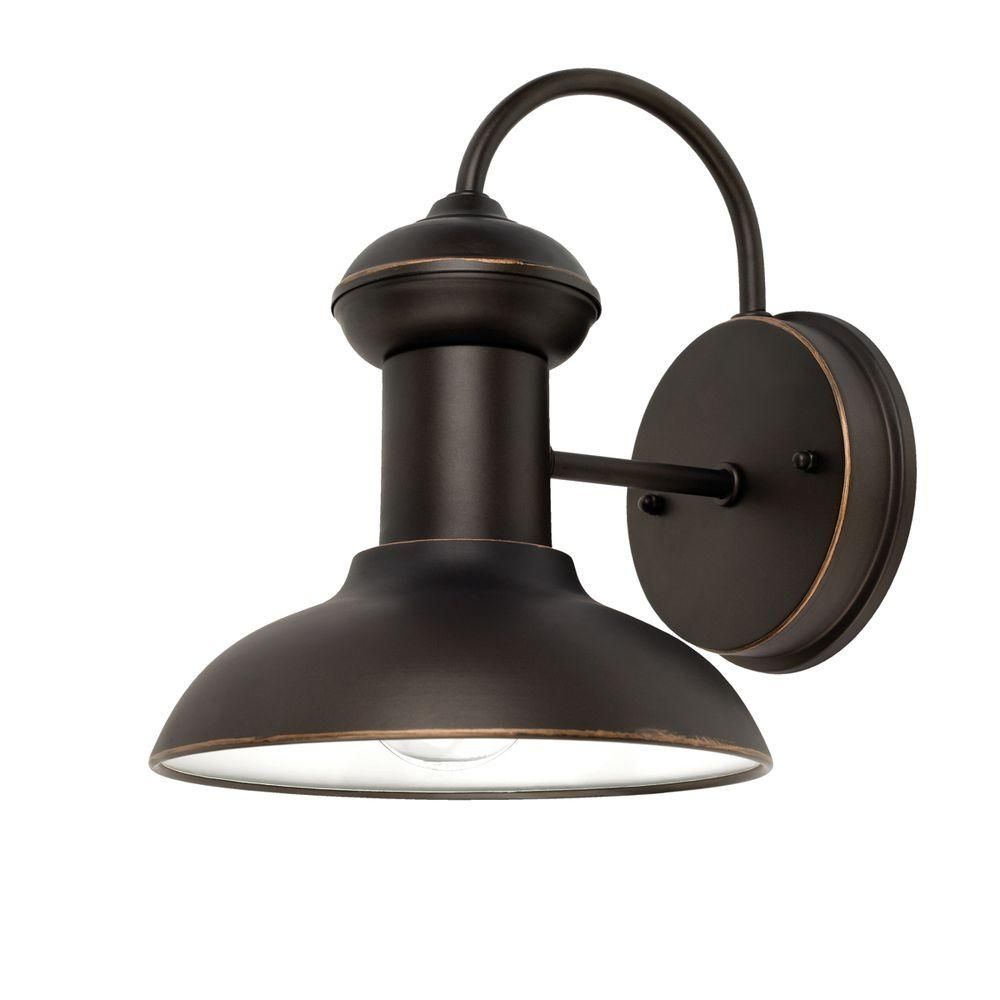Globe Electric Outdoor Wall Mounted Lighting Oil Rubbed Bronze Inside Large Outdoor Electric Lanterns (View 9 of 20)